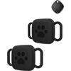 daunke ATUVOS - Confezione da 2 custodie in silicone per localizzatore GPS per animali domestici Air Tag, daunke impermeabile, antigraffio e lavabile, adatta per collare di cane/gatto, accessorio portatile