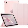 FINTIE Cover per iPad mini 7a Gen (A17 Pro) 2024/iPad mini 6a Gen 2021 8,3 | con Portapenne, Sottile Leggero Custodia Posteriore Opaca Traslucida Case con Auto Sveglia/Sonno, Oro Rosa