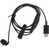 XANHOY Auricolare USB tipo C, auricolari singoli con microfono a molla bobine cavo rinforzato