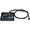 Qwertfeet 3.5 Pollice Floppy Bay 4 Porte USB 2.0 Hub USB2.0 Pannello Frontale Adattatore di Espansione Staffa Connettore Con Cavo 10Pin Per Desktop