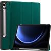Vakarey per Samsung Galaxy Tab S10 Lite/S10 Fe Cover con Stifthalter,Ultra Sottile Smart Custodia per Galaxy Tab S9 Fe 10.9 Pollici/Tab S9 11 Pollici 5G,Verde