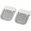 Generic 2 mini supporti per computer portatili, invisibili, autoadesivi, pieghevoli, ergonomici, per tablet, laptop, colore argento