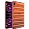 Generico DayQiQiPu Cover per Apple iPad PRO 12,9 Pollici 2022/2021/2020/2018 2023 3D Striscia Orizzontale Soft TPU Slim più Sottile Copertura Protettiva Antiurto(Marrone Traslucido)
