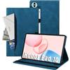 Auslbin Custodia compatibile con Honor Pad 10 12.1 2023 Cover, Tablet in Pelle PU Adatto per Honor Pad 10 /HEY3-W00 W10, Stile Classico in Pelle, Blu