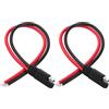 PENGLIN 2pcs 10AWG SAE spina a cavo 2 pin, 30CM SAE connettore rapido cavo di estensione di alimentazione CC per pannello solare, moto, auto, trattore
