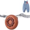Dingfeiyu Porta Scarpe Cover Per Airtag Bambini Adulti, Braccialetti Plantare per Airtag, Anti-smarrimento e Anti-graffio Portachiavi Custodia Case (Ciambella 3D)