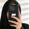 hdqICase Custodia Compatibile con Doogee N55 Plus, | Cover Morbida Silicone Nero con Gatto, Farfalla, Panda