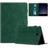 Generico DayQiQiPu Caso per Samsung Galaxy Tab S3 2017 9,7 Pollici SM-T820/ T825 Motivo a Nido d'Ape Cavalletto Chiusura Magnetica Flip con Auto Svegliati/Sonno Copertura Protettiva,Verde
