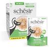 Schesir, Filetti di Pollo con Spigola in Gelatina, Cibo Umido Complementare per Gatti, Ricetta Originale, 100% Naturale, 6 buste da 70g