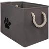 Bone Dry DII Bone Dry Pet Toy Cesto per riporre Oggetti con Disegno di Una Zampa di Cane, da Utilizzare Come Oggetto d'Arredamento e per l'Uso Quotidiano