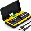 TAVT 2850mAh LP-E6P Batteria e caricabatteria per Canon EOS R5 Mark II, R6 Mark III, C50 R5C R5 R6 R7 5DS/5DS R, 5D Mark II/III/IV, 6D/6D Mark II, 7D/7D Mark II, 60D 70D 80D 90D XC10 R LP-E6 LP-E6N LP-E6NH