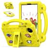 Nikaque Custodia per bambini Honor Pad X8a 11 pollici 2024, custodia per tablet adatta ai bambini, design carino fai da te, maniglia con supporto, custodia protettiva leggera in EVA, giallo