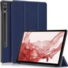 Kepuch Custer Cover per Samsung Galaxy Tab S9+ S9 Plus 12.4 SM-X810 SM-X816B SM-X818U,PU-Pelle Case Custodia - Blu