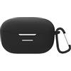 GIOPUEY Cilicone Case per JBL Endurance Race TWS, JBL Endurance Race TWS Custodia, Ultrasottile, Resistente ai Graffi, JBL Endurance Race TWS Cover - Nero