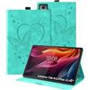 Auslbin Custodia per Lenovo Tab M11 Plus/K11 Plus 11.45 2024 Cover, Pelle Goffrata Farfalla PU con Funzione di Supporto, Flip Tab Cover per Tab M11 Plus/K11 Plus, Verde