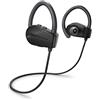 Energy Sistem Sport 1+ Dark - Auricolari Bluetooth 5.1 (Voice Assistant, sistema di fissaggio Secure-fit, resistenti al sudore) Nero