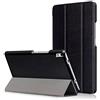 Kepuch Custer Cover per Lenovo Tab 4 8 Plus TB-8704F TB-8704N,PU-Pelle Case Custodia per Lenovo Tab 4 8 Plus TB-8704F TB-8704N - Nero