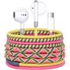URIZONS Auricolari In-Ear USB C con Microfono e Controllo del Volume, Cavo Intrecciato Colorato, Antigroviglio e Resistente allo Sporco, Compatibili con iphone 15/16 e Altri Smartphone con Porta C