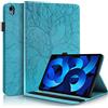 Succtopy Custodia iPad Air 5/4 (10,9-Pollici, Modello 2022/2020, 5a/4a Generazione),Cover in Pelle PU Flip Portafoglio con Porta Penna,Custodia Protettiva con Slot Card iPad Air 5/4 2022/2020,Blu