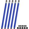 PATIKIL 5Pz Penne Stilo 2 1 Penna Stilo Universale Alta Sensibilità Blu | per Schermi Touch, per Telefoni Tablet Laptop Dispositivi con Schermo Touch, con Schermo Touch