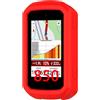 GIOPUEY Cover Compatibile con Garmin Edge 850/Garmin Edge 550, Cilicone Custodia, Ultrasottile Case Cover, Antiurto, Resistente ai Graffi - Red