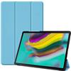 SATURCASE Custodia in Pelle PU Flip Pieghevole Folio con Funzione Stand Sottile Leggera Auto Dormi/Sveglia Protettiva per Tablet Samsung Galaxy Tab S5e 10.5 SM-T720 T725 (Cielo Blu)