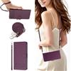 GoodcAcy Custodia Cover per Oppo A79 5G/A2 5G con Cordino per Cellulare,Portafoglio in Pelle Cover Folio a Libro con Slot per Porta Carte Supporto Magnetica Flip Case -Viola