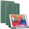 Generic Custodia compatibile con iPad da 10,2 pollici 2021/2020/2019 custodia con portapenne, custodia protettiva con retro in morbido TPU, funzione auto sleep/wake, verde