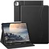 FINTIE Cover per iPad Pro 13 Pollici (M5 2025 / M4 2024) con Portapenna | Multi-angli Slim Fit Folio Custodia Cover con Pocket e Auto Sveglia/Sonno, Nero