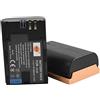DSTE 2-Pack Spare Battery Compatible for Canon LP-E6 LP-E6N EOS 5D Mark II, 5D Mark III, 5D Mark IV, 5DS, 5DS R, 6D 7D 60D 60Da 70D 80D, 7D markII, 7D markIII, XC10 Digital Camera