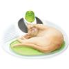 Catit Senses Centro Benessere per Gatti | Spazzola massaggiante integrata, cuscino per rilassamento, stimolatore gengive, erba gatta inclusa