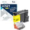 LCL LC521 Giallo Cartuccia d'inchiostro LC521 LC-521 LC521Y LC-521Y | Compatibile per Brother DCP-J1260DW DCP-J1310DW DCP-J1313DW DCP-J1360DW DCP-J1460DW(1-Pack)