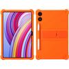 FKQLH Custodia per Redmi Pad PRO 12,1 Pollici, Silicone Morbido Skin Leggero Custodia Protettiva per Bambini Supporto Cover per Xiaomi Redmi Pad PRO 12,1 Pollici, Arancia