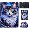 Vaitasy Custodia per Lenovo Tab M10 (3rd Gen) 10.1 Pollici 2022 | Multi-Angle Cover con Ultra-sottlie Folio Custodia per M10 3rd Generazione - Chat tigré