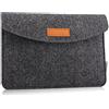MoKo Borsa Sleeve in Feltro per Tablet 7-8 Pollici | Compatibile con iPad Mini 5 7,9, iPad Mini 1/2/3/4, Galaxy Tab S2/A 8,0 e ZenPad Z8s 7,9, Grigio Scuro