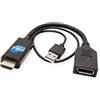 SIMPLETEK - Adattatore Attivo da HDMI Maschio a DisplayPort Femmina con Alimentazione USB - Supporto 4K Ultra HD a 60 Hz