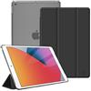 FINTIE Cover per iPad 9a/8a/7a Generazione 10,2 Pollici (2021/2020/2019) | Sottile Leggero Opaca Semi-Trasparente Custodia Case con Auto Sveglia/Sonno, Nero
