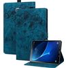 Succtopy Custodia Galaxy Tab A6 2016 10.1,Cover Pelle PU Flip Portafoglio con Porta Penna per Samsung Tab A 10.1 2016,Custodia Protettiva con Slot Card Galaxy Tab A6 SM-T580/SM-T585,Blu Reale