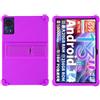 BastralBloom Custodia per tablet Teclast T65 Max Android 14 da 13 pollici, adatta ai bambini, antiurto, in morbido silicone, antiurto, protettiva, con supporto regolabile (viola)