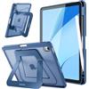FINTIE Cover per iPad Air 11 M4/M3/M2 (2026-2024)/iPad Air 5a&4a Gen 10,9 | con Portapenne - Antiurto Opaca Trasparente Custodia con Supporto Multi-angolo, Blu