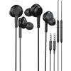 HOYULLI 3,5 mm Jack Cuffie cablate (Set di 2) Adattatore AUX Audio Compatibile con Samsung S8 S9 S10+ Note7 8 Auricolare Intra Auricolare Auricolare Riduttore Rumore Earbuds Gaming Android Telefono MP3