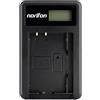 Norifon EN-EL20 LCD USB Caricatore per Nikon 1 AW1, 1 J1, 1 J2, 1 J3 | Compatibile con Nikon 1 J4, 1 S1, 1 S2, 1 V3, Coolpix A