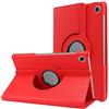 WHWOLF WWOLF 360° Rotating Custodia Lenovo Tab M10 Plus Cover (TB-X606F/X) 10.3 Antiurto con supporto girevole multi-angolo PU Pelle per Lenovo Tab M10 FHD Plus Custodia - Rosso