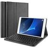 QYiiD QYiD Custodia con Tastiera per Galaxy Tab S3 9.7 SM-T820 / T825, Sottile Pelle PU Custodia con Magnetically Rimovibile Wireless Tastiera per Galaxy Tab S3 Tablet (9.7 Pollici, SM-T820 T825 T827), Nero