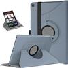 TechDealsUK Custodia con Rotazione a 360° per Samsung Galaxy Tab A7 10.4 (2020) T500 T505 Custodia in Pelle con Supporto (Grigio)