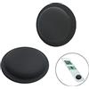 TECDW Custodia in silicone a 2 pezzi compatibile con，Custodia autoadesiva，Custodia adesiva in silicone per, si attacca ai telecomandi (2 nera)