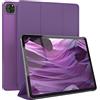 EAZY CASE - Coperchio di protezione per iPad Pro 11 (2018/2020/2021/2022) Smart Cover Tablet Smartcase per alzarsi in piedi, con funzione di stand Sleep Wake Up, in pelle sintetica, Viola