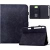 Vaitasy Custodia per Samsung Galaxy Tab S8/S7 11 SM-X700/X706/T870/T875 | Fiore di prugna Magnetico Folio Pelle PU con Supporto Funzione Cover per Galaxy Tab S7 Custodia - Nero