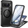Focusor Cover per Google Pixel 11 Pro XL Impermeabile Antiurto 360 Completa | Nero,IP68 Waterproof,Resistente,Integrale,Protezione Dello Schermo,Mag-Safe,Antipolvere,Anti Urto,Subacquea,Rigida