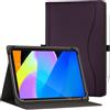 GOZOPO Custodia Universale per Tablet 10,1 Pollici/TECLAST P33/ M50T | Multi-angolo Supporto Folio Cover per Laptok/ WOREGOO/ Whitedeer/Android Tablet 10 Pollici/9,6-11 Pollici Tablet (Viola)